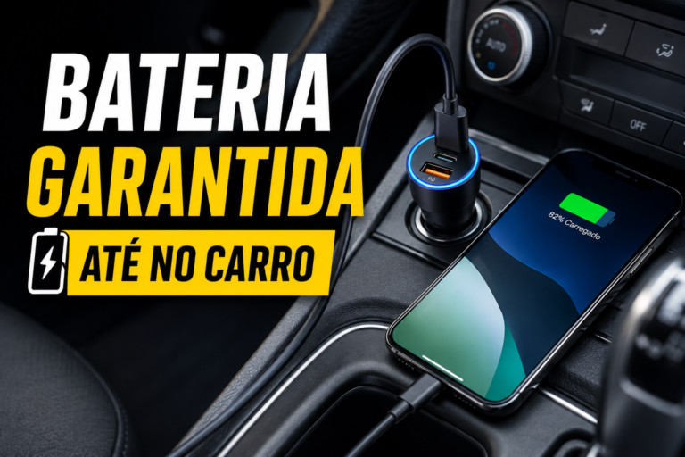Carregador veicular: mantenha seu celular carregado até no carro