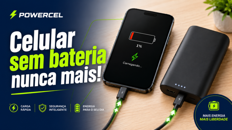 Celular sem bateria? Veja por que ter um power bank pode salvar seu dia